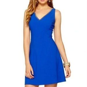 Lilly Pulitzer Monica Fit Flare Sleeveless Beaded Dress, Size 2